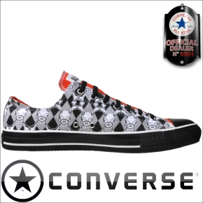 Converse All Star Schuhe Chucks 1S464 Low Totenkopf Skull Print
